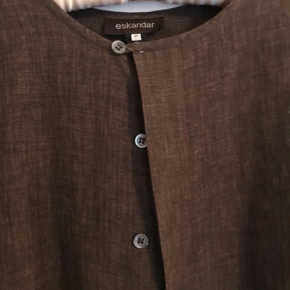 Eskandar pantsuit 100% linen - Picture 5 of 11